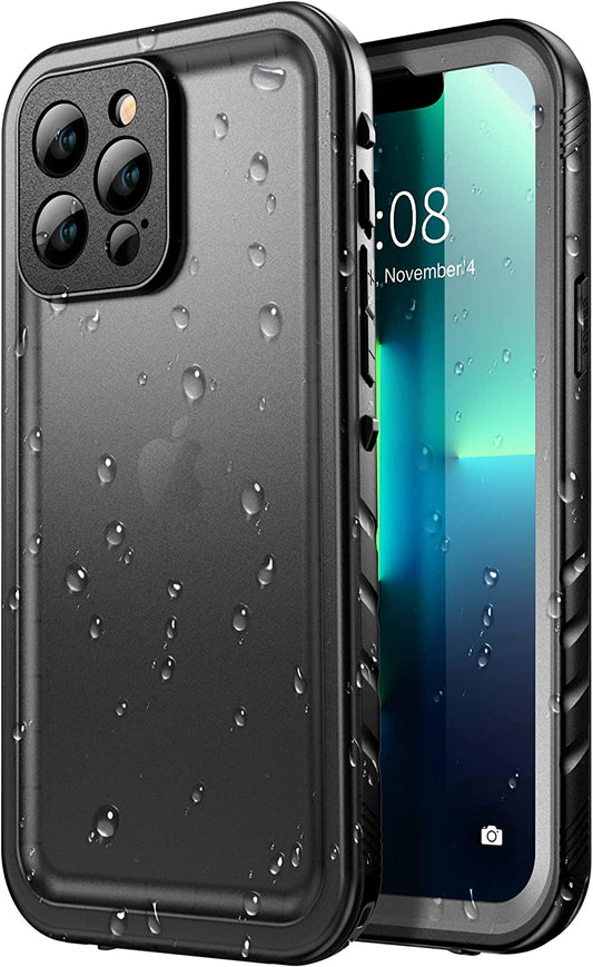 for Iphone 13 Pro Max Waterproof Case - Shockproof Dustproof Phone Case with Screen Protector for Iphone 13 Pro Max, Full Body Protective Case for Iphone 13 Pro Max Cover 6.7'' Black